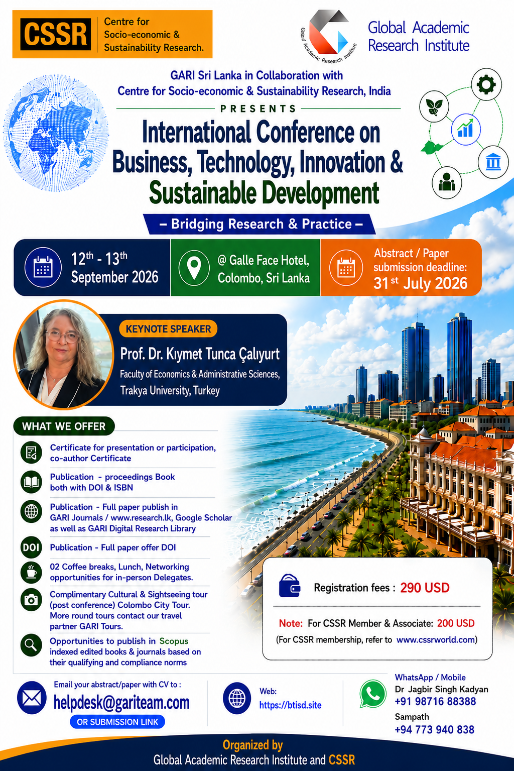 International Conference on Business, Technology, Innovation & Sustainable Development